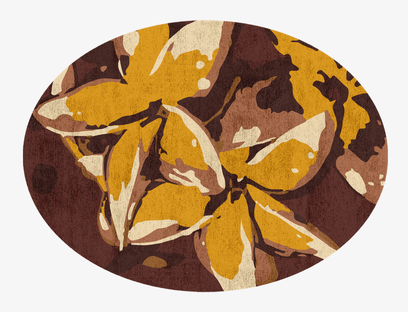 Aristate Floral Oval Hand Knotted Bamboo Silk Custom Rug by Rug Artisan