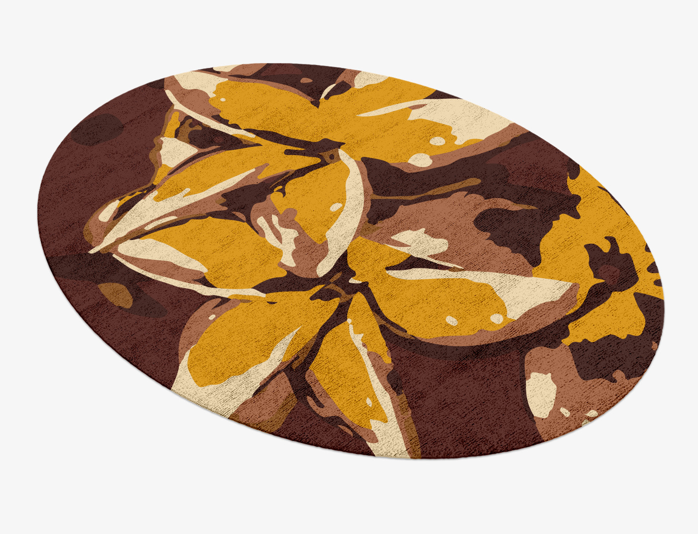 Aristate Floral Oval Hand Knotted Bamboo Silk Custom Rug by Rug Artisan