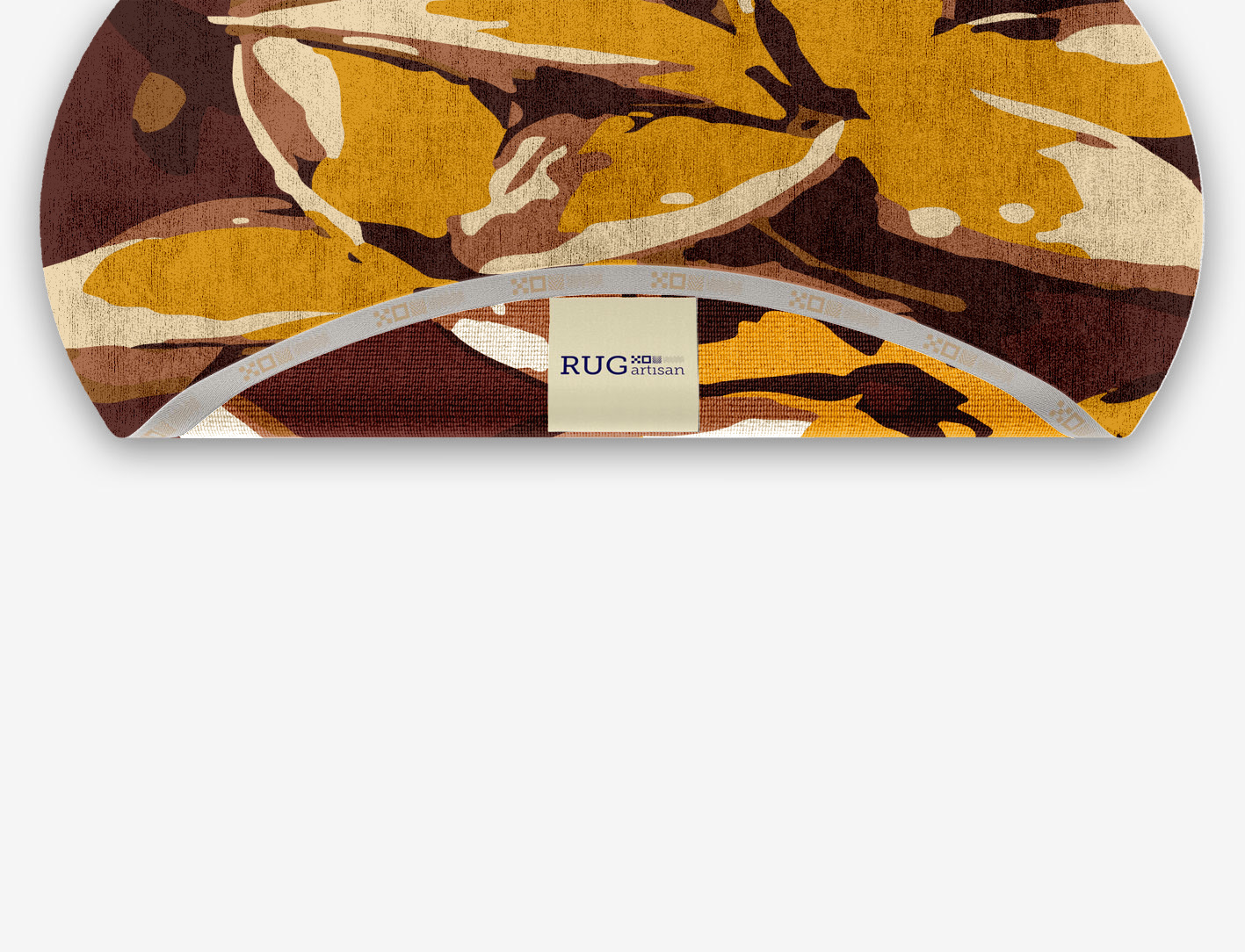 Aristate Floral Oval Hand Knotted Bamboo Silk Custom Rug by Rug Artisan