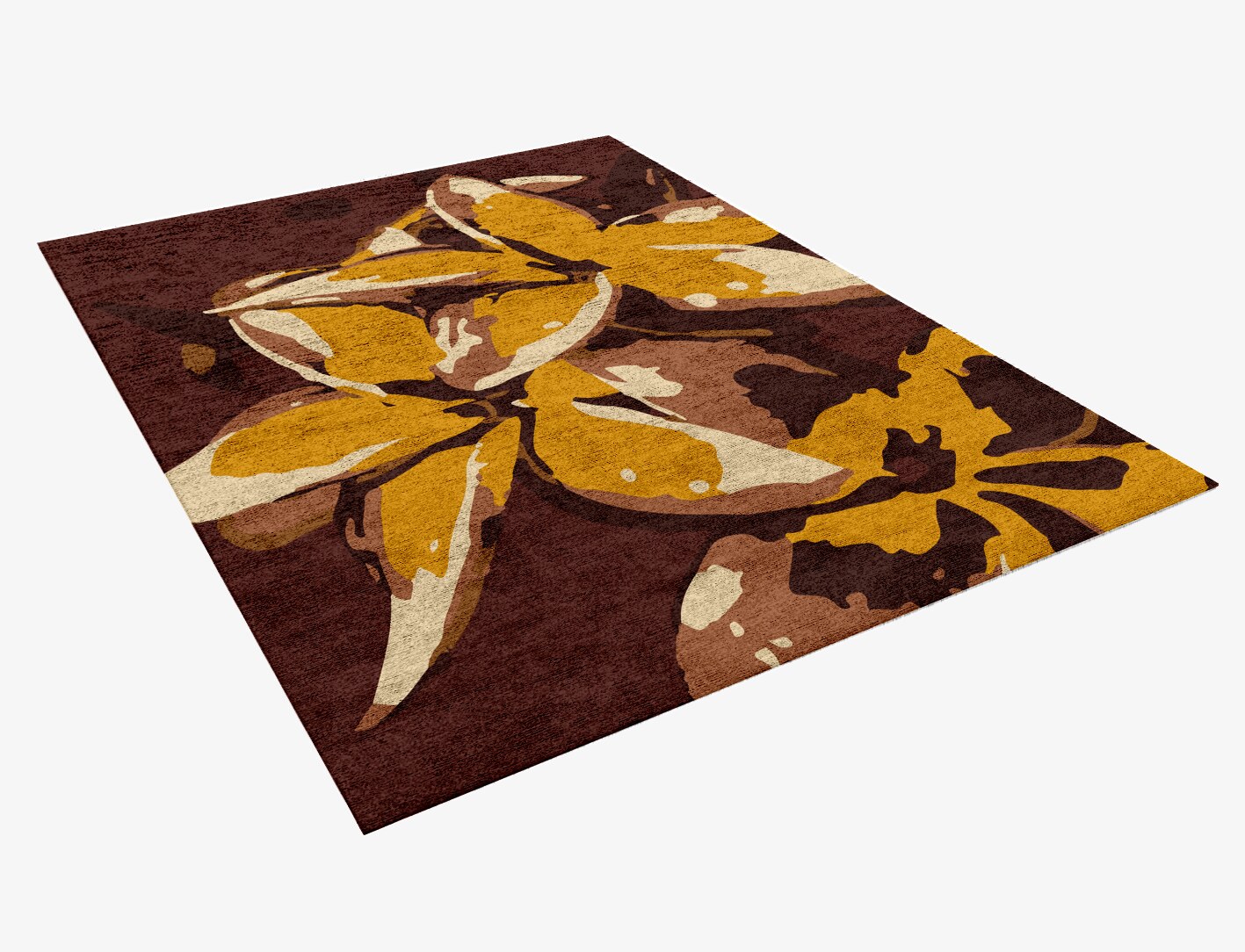 Aristate Floral Rectangle Hand Knotted Bamboo Silk Custom Rug by Rug Artisan