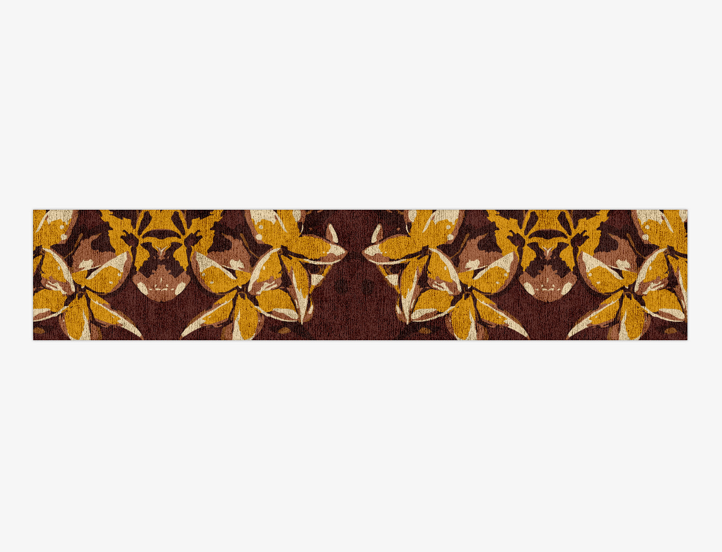 Aristate Floral Runner Hand Knotted Bamboo Silk Custom Rug by Rug Artisan