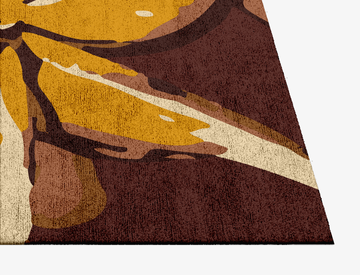 Aristate Floral Square Hand Knotted Bamboo Silk Custom Rug by Rug Artisan
