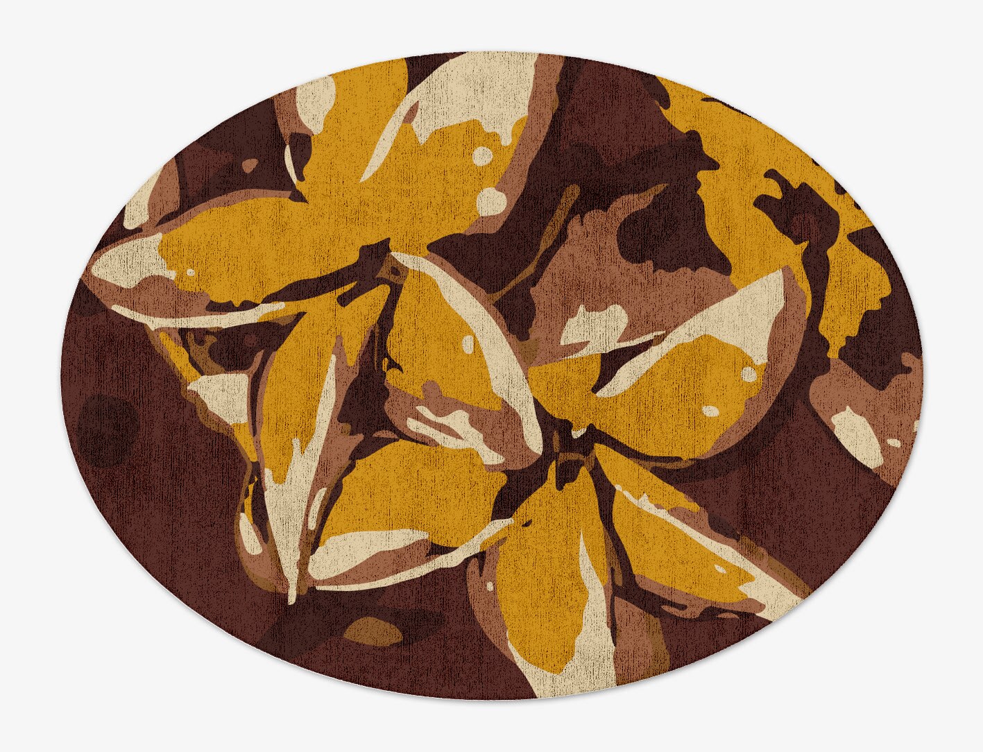 Aristate Floral Oval Hand Tufted Bamboo Silk Custom Rug by Rug Artisan