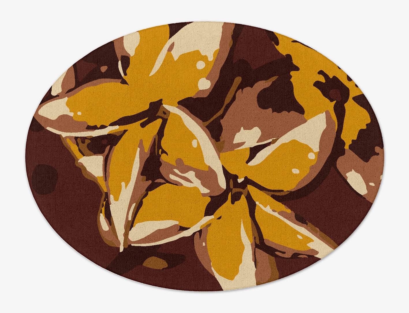 Aristate Floral Oval Hand Tufted Pure Wool Custom Rug by Rug Artisan