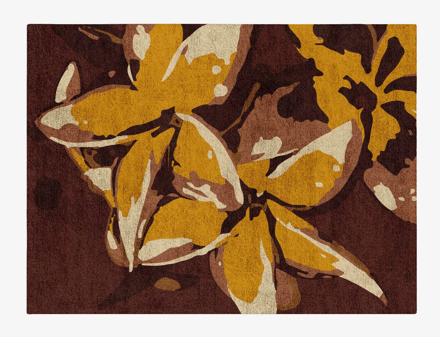 Aristate Floral Rectangle Hand Tufted Bamboo Silk Custom Rug by Rug Artisan