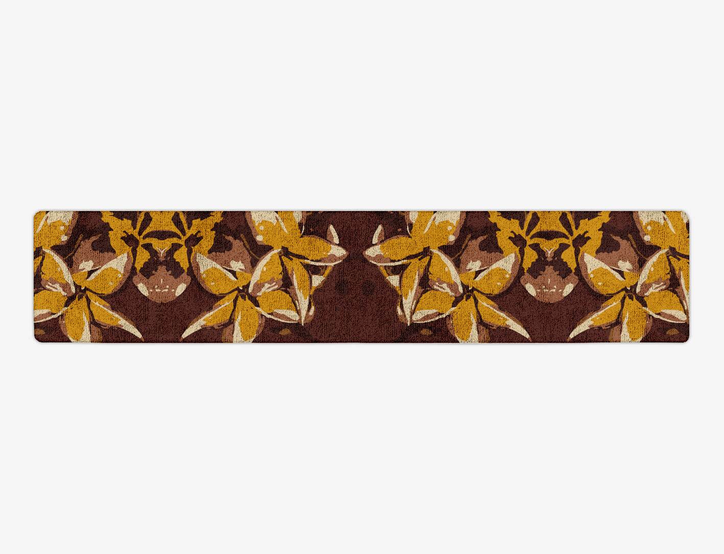 Aristate Floral Runner Hand Tufted Bamboo Silk Custom Rug by Rug Artisan