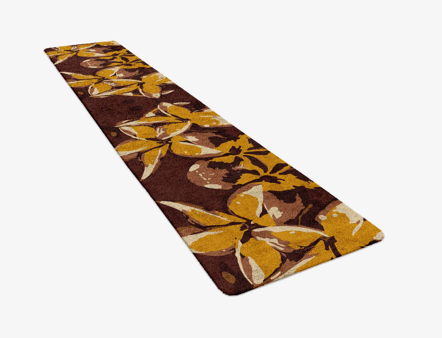 Aristate Floral Runner Hand Tufted Bamboo Silk Custom Rug by Rug Artisan