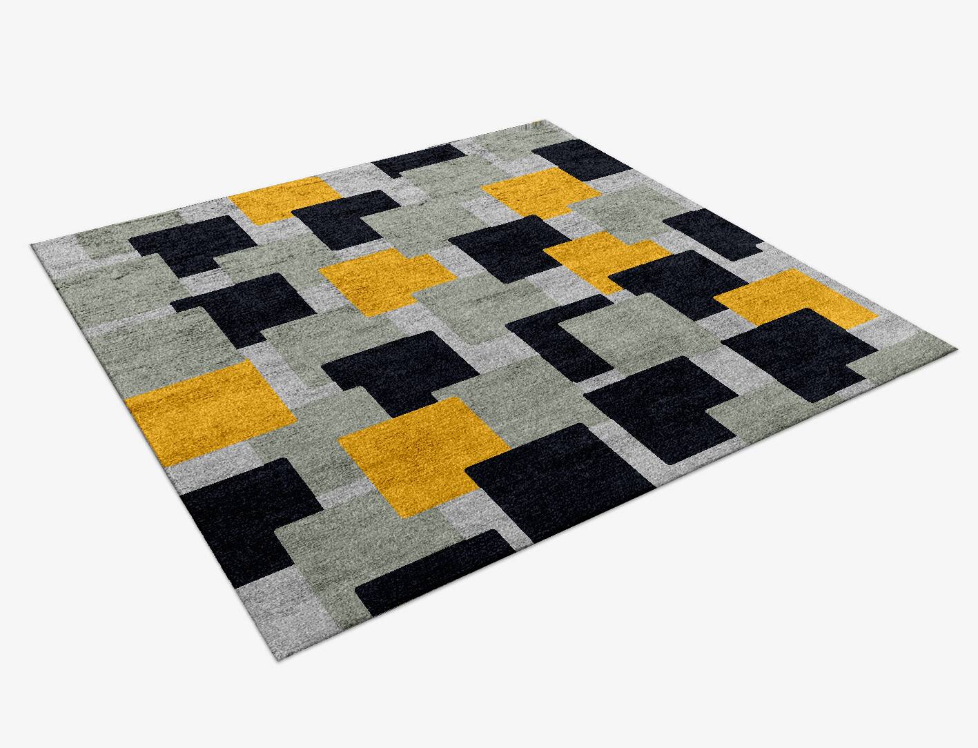 Arrays Kids Square Hand Knotted Bamboo Silk Custom Rug by Rug Artisan