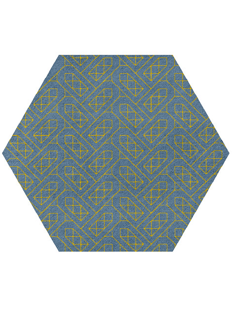 Arrowheads Modern Geometrics Hexagon Hand Tufted Pure Wool Custom Rug by Rug Artisan