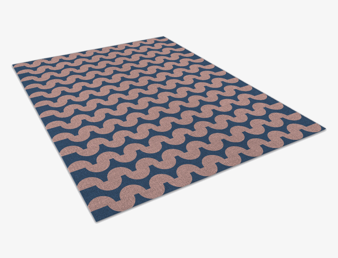 Artemis Geometric Rectangle Flatweave New Zealand Wool Custom Rug by Rug Artisan