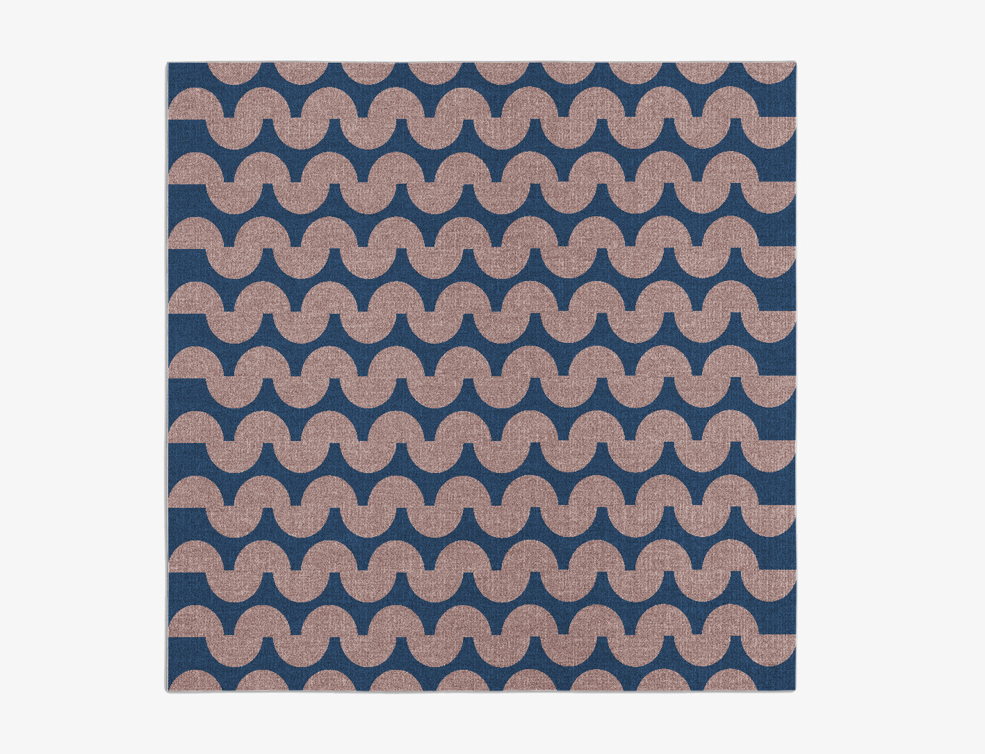 Artemis Geometric Square Flatweave New Zealand Wool Custom Rug by Rug Artisan