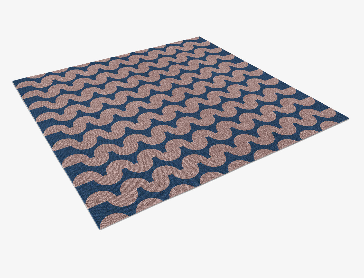 Artemis Geometric Square Flatweave New Zealand Wool Custom Rug by Rug Artisan