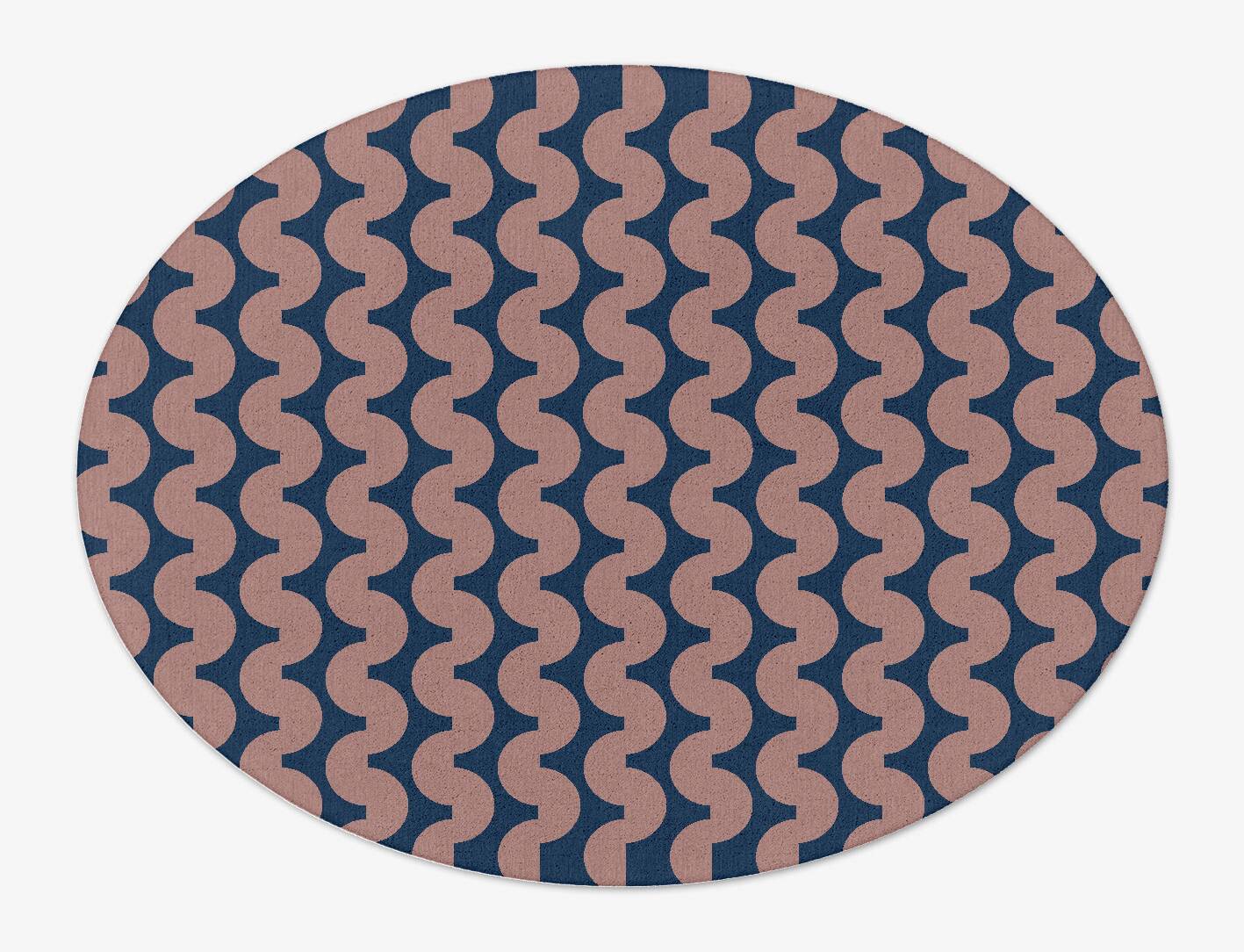Artemis Geometric Oval Hand Tufted Pure Wool Custom Rug by Rug Artisan