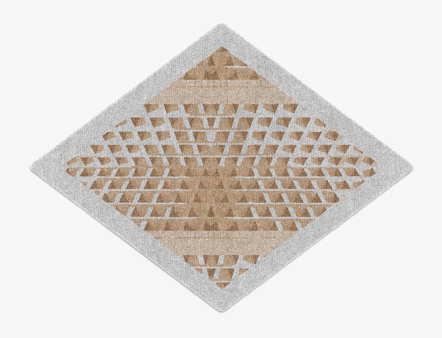 Artua Origami Diamond Hand Knotted Tibetan Wool Custom Rug by Rug Artisan