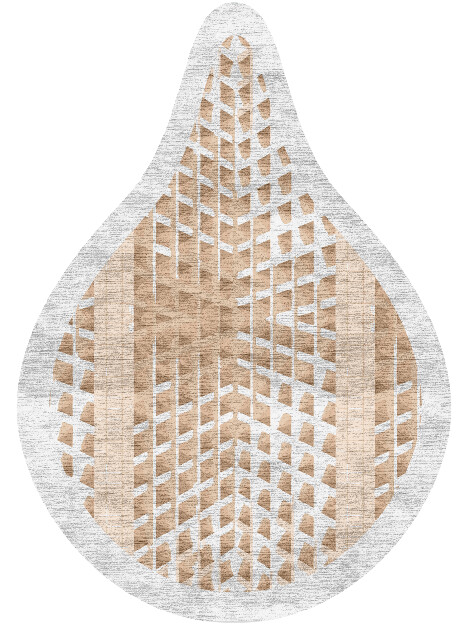 Artua Origami Drop Hand Knotted Bamboo Silk Custom Rug by Rug Artisan