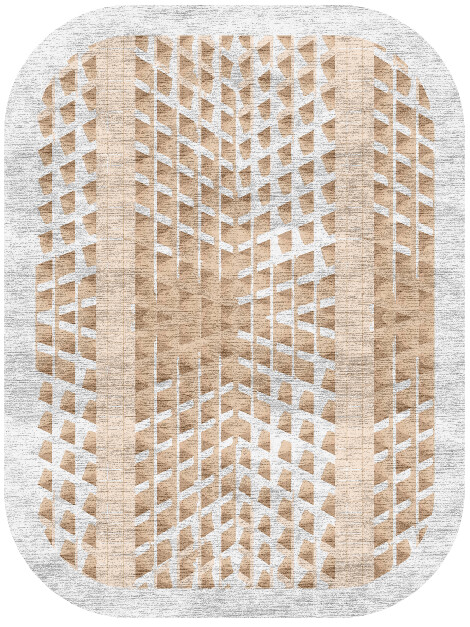 Artua Origami Oblong Hand Knotted Bamboo Silk Custom Rug by Rug Artisan
