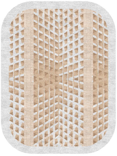 Artua Origami Oblong Hand Knotted Tibetan Wool Custom Rug by Rug Artisan