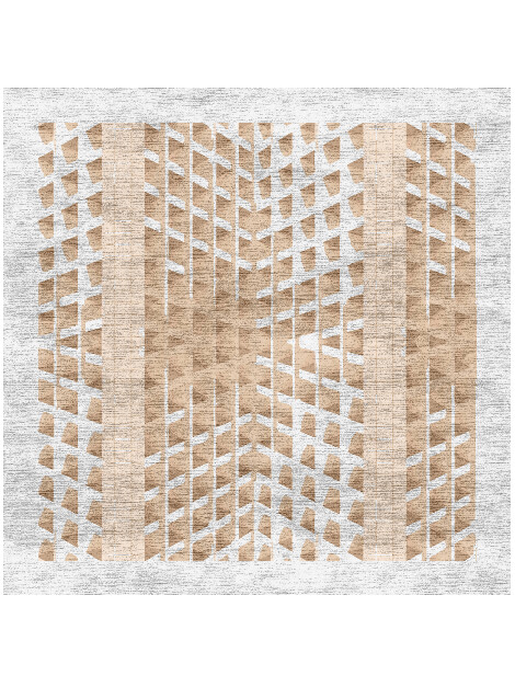 Artua Origami Square Hand Knotted Bamboo Silk Custom Rug by Rug Artisan