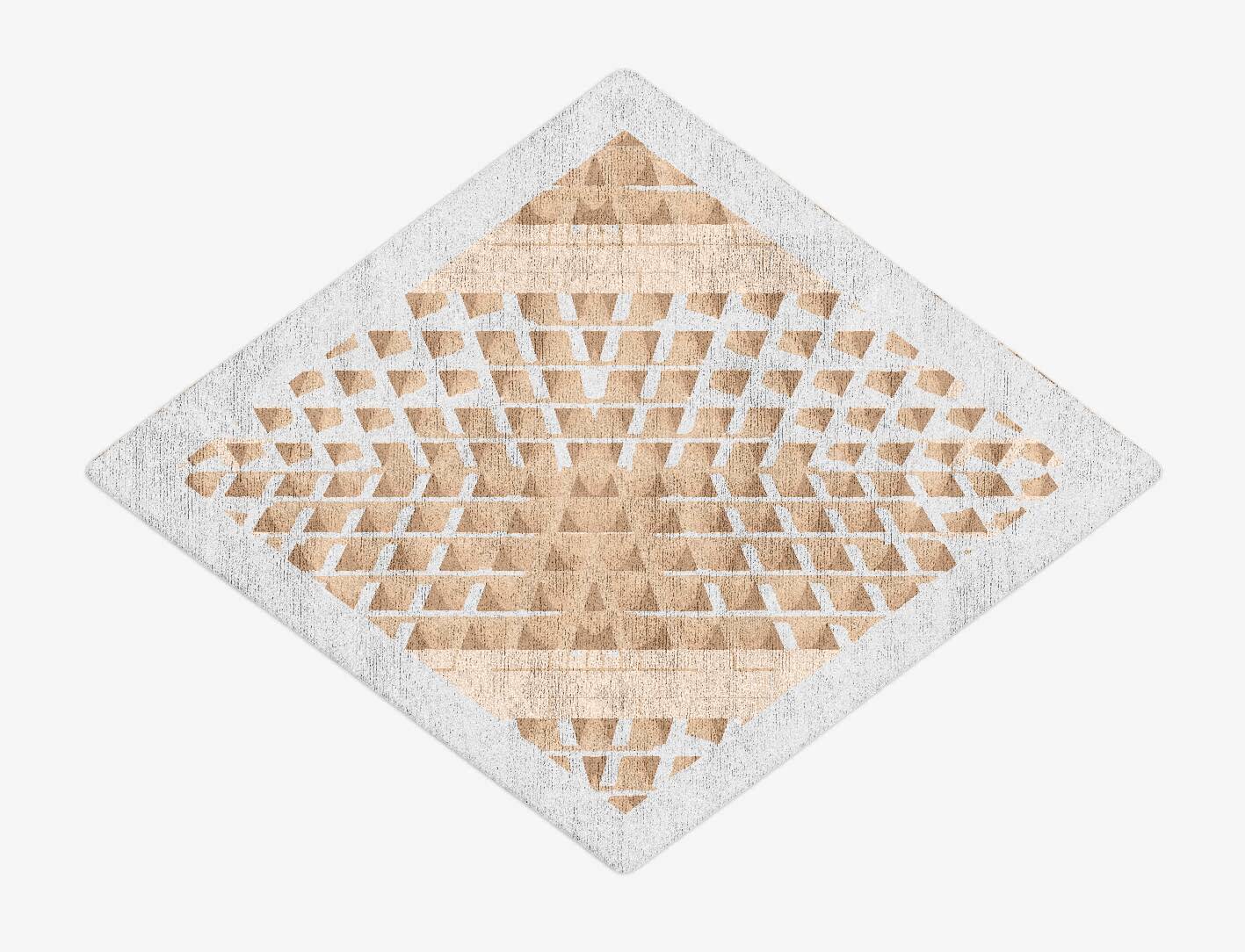 Artua Origami Diamond Hand Tufted Bamboo Silk Custom Rug by Rug Artisan