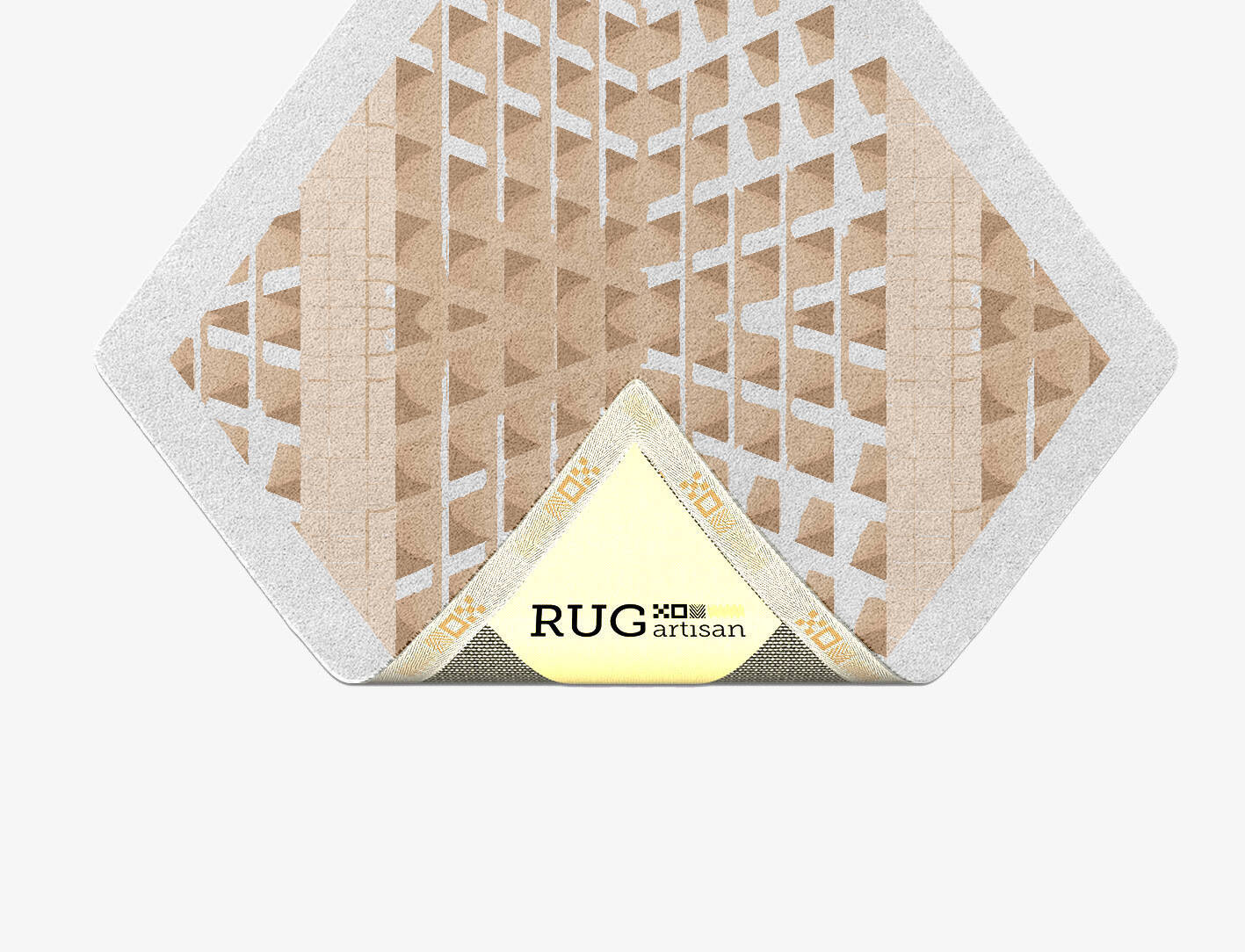 Artua Origami Diamond Hand Tufted Pure Wool Custom Rug by Rug Artisan
