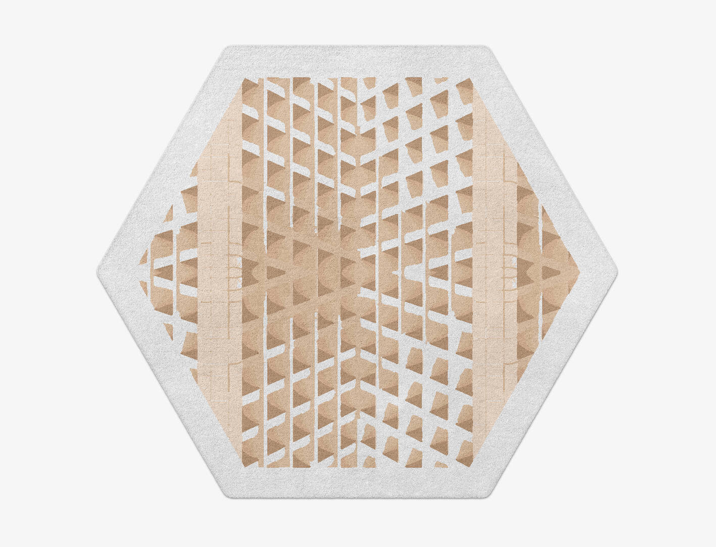 Artua Origami Hexagon Hand Tufted Pure Wool Custom Rug by Rug Artisan