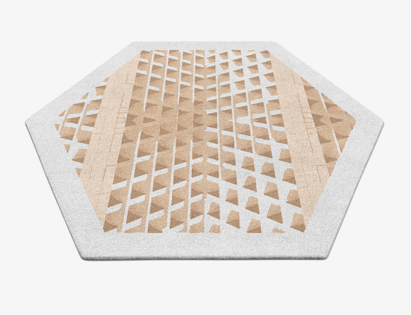 Artua Origami Hexagon Hand Tufted Pure Wool Custom Rug by Rug Artisan