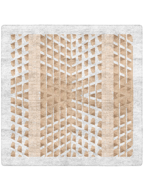 Artua Origami Square Hand Tufted Bamboo Silk Custom Rug by Rug Artisan