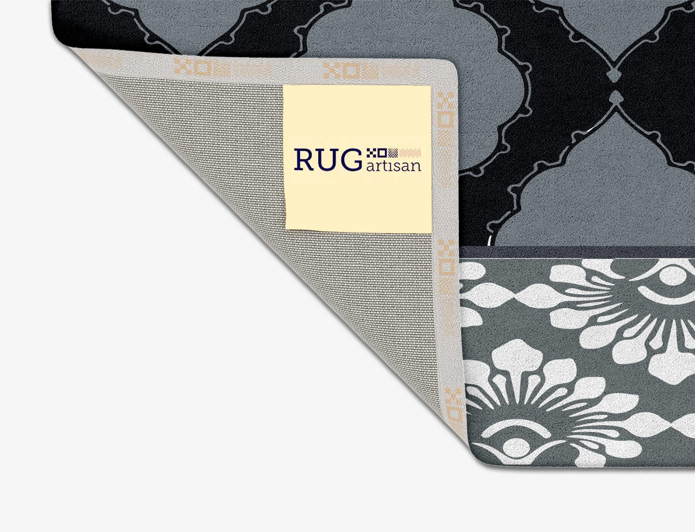 Ash Trope Monochrome Square Hand Tufted Pure Wool Custom Rug by Rug Artisan