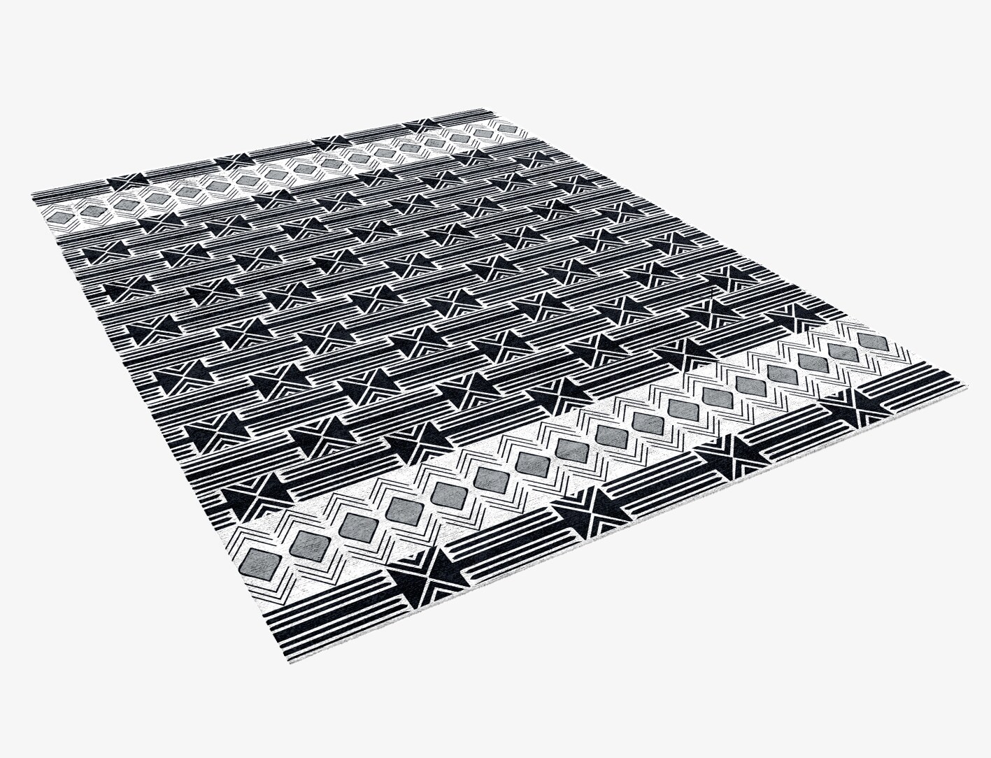 Ashen Weave Monochrome Rectangle Hand Knotted Bamboo Silk Custom Rug by Rug Artisan