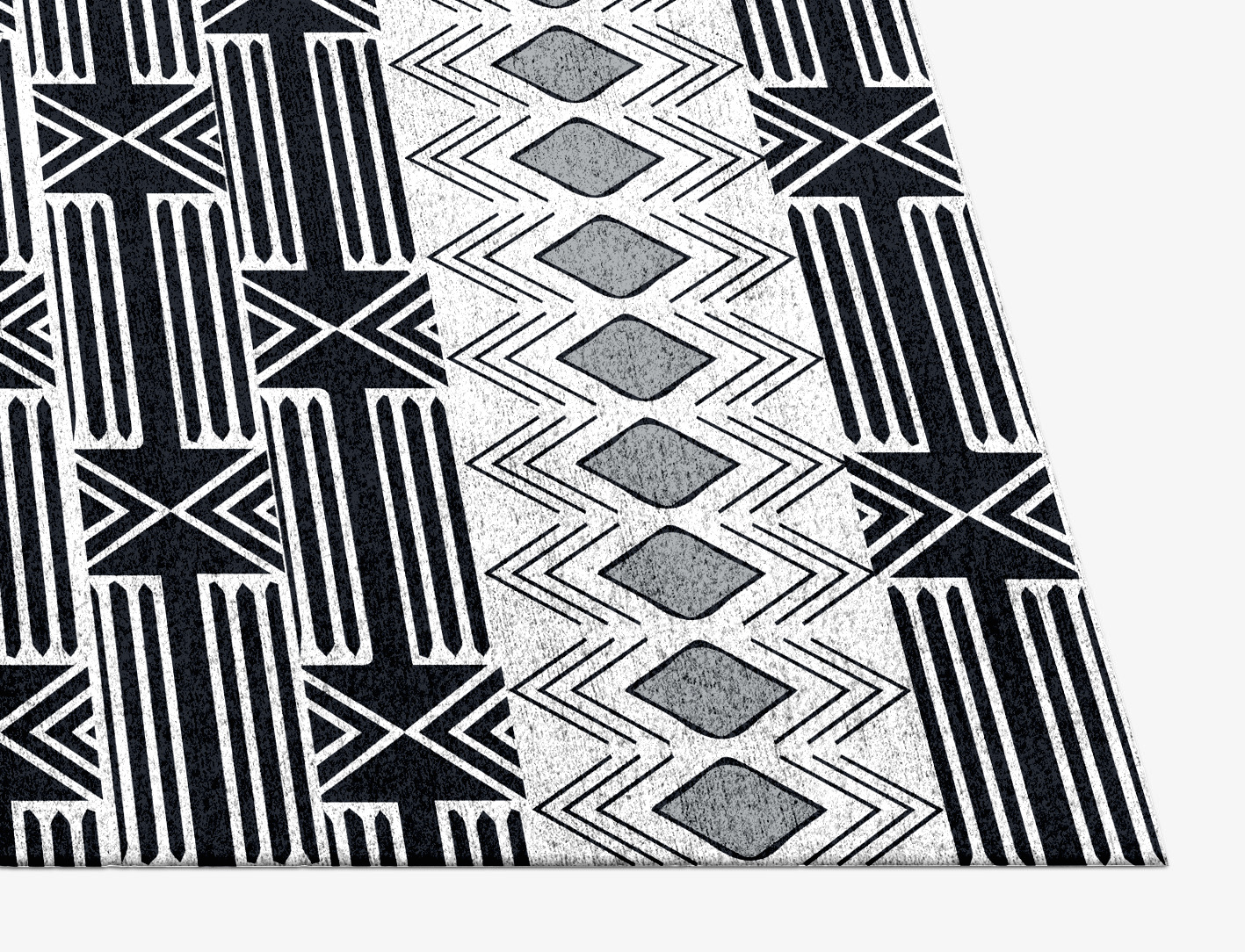 Ashen Weave Monochrome Rectangle Hand Knotted Bamboo Silk Custom Rug by Rug Artisan