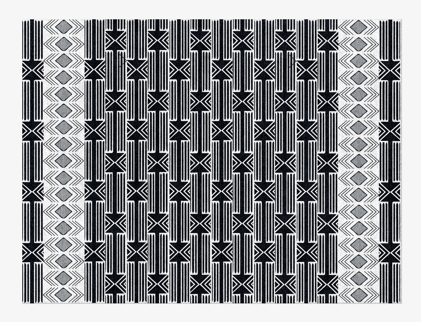 Ashen Weave Monochrome Rectangle Hand Knotted Tibetan Wool Custom Rug by Rug Artisan