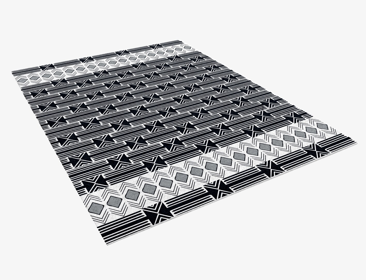 Ashen Weave Monochrome Rectangle Hand Knotted Tibetan Wool Custom Rug by Rug Artisan