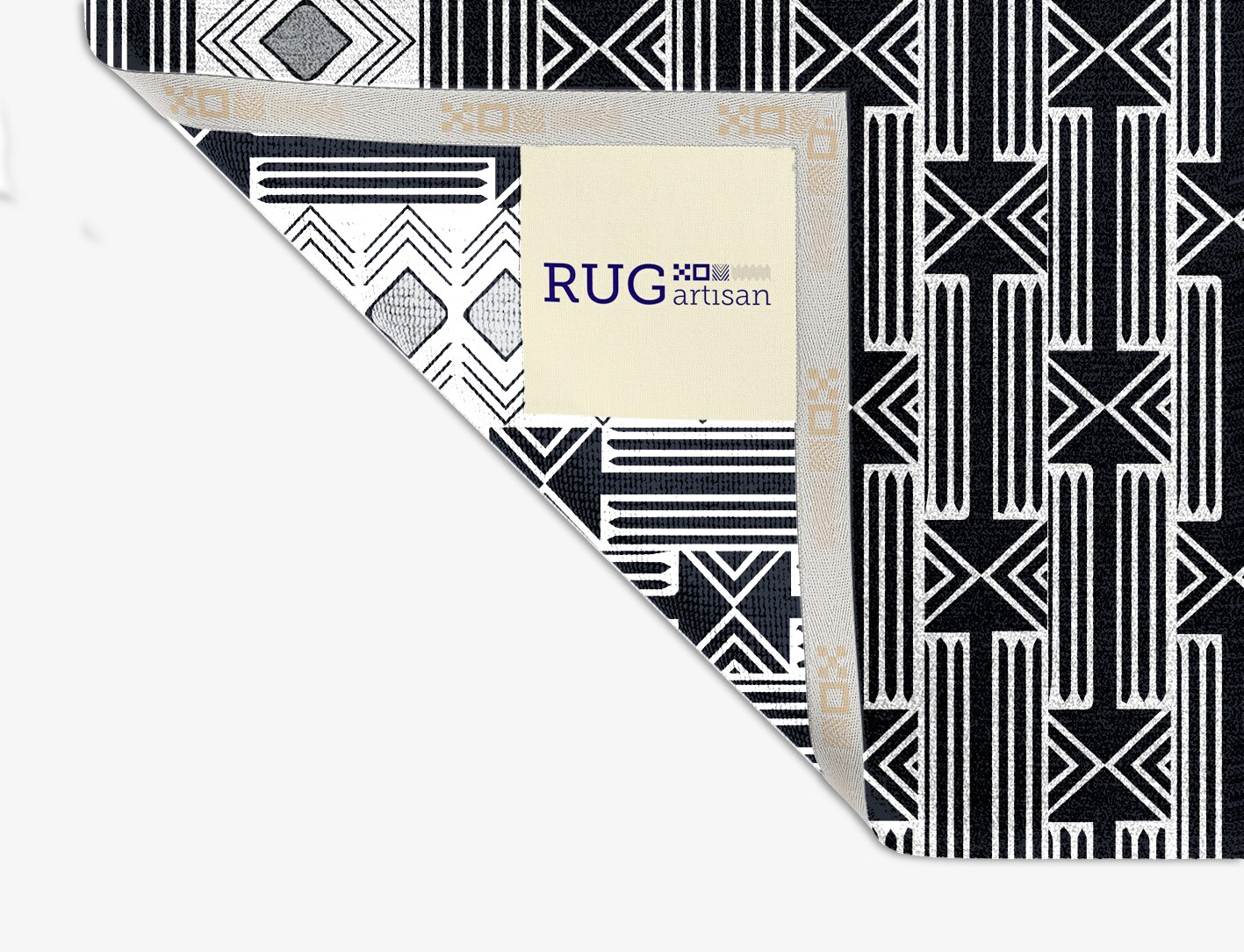 Ashen Weave Monochrome Square Hand Knotted Tibetan Wool Custom Rug by Rug Artisan