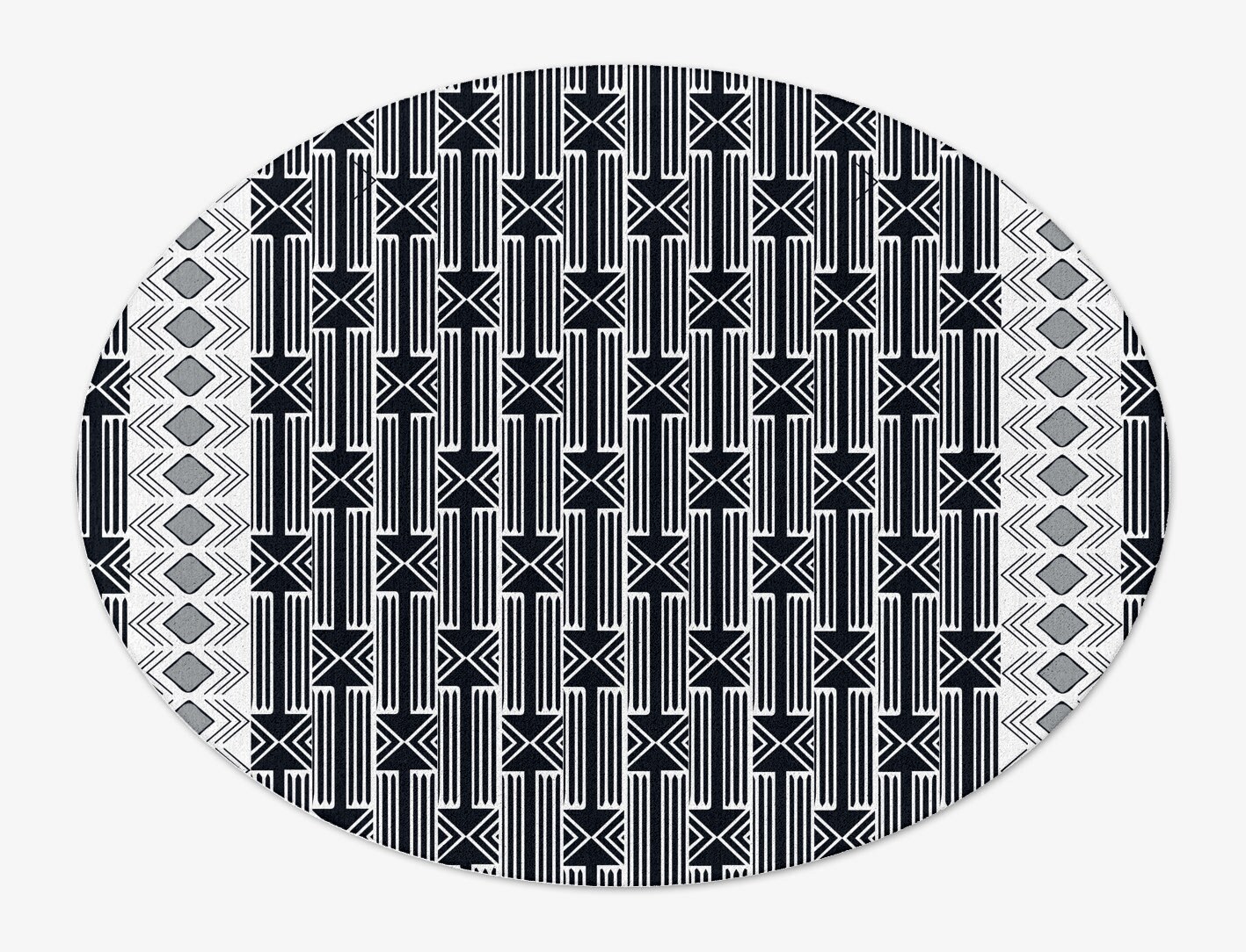 Ashen Weave Monochrome Oval Hand Tufted Pure Wool Custom Rug by Rug Artisan