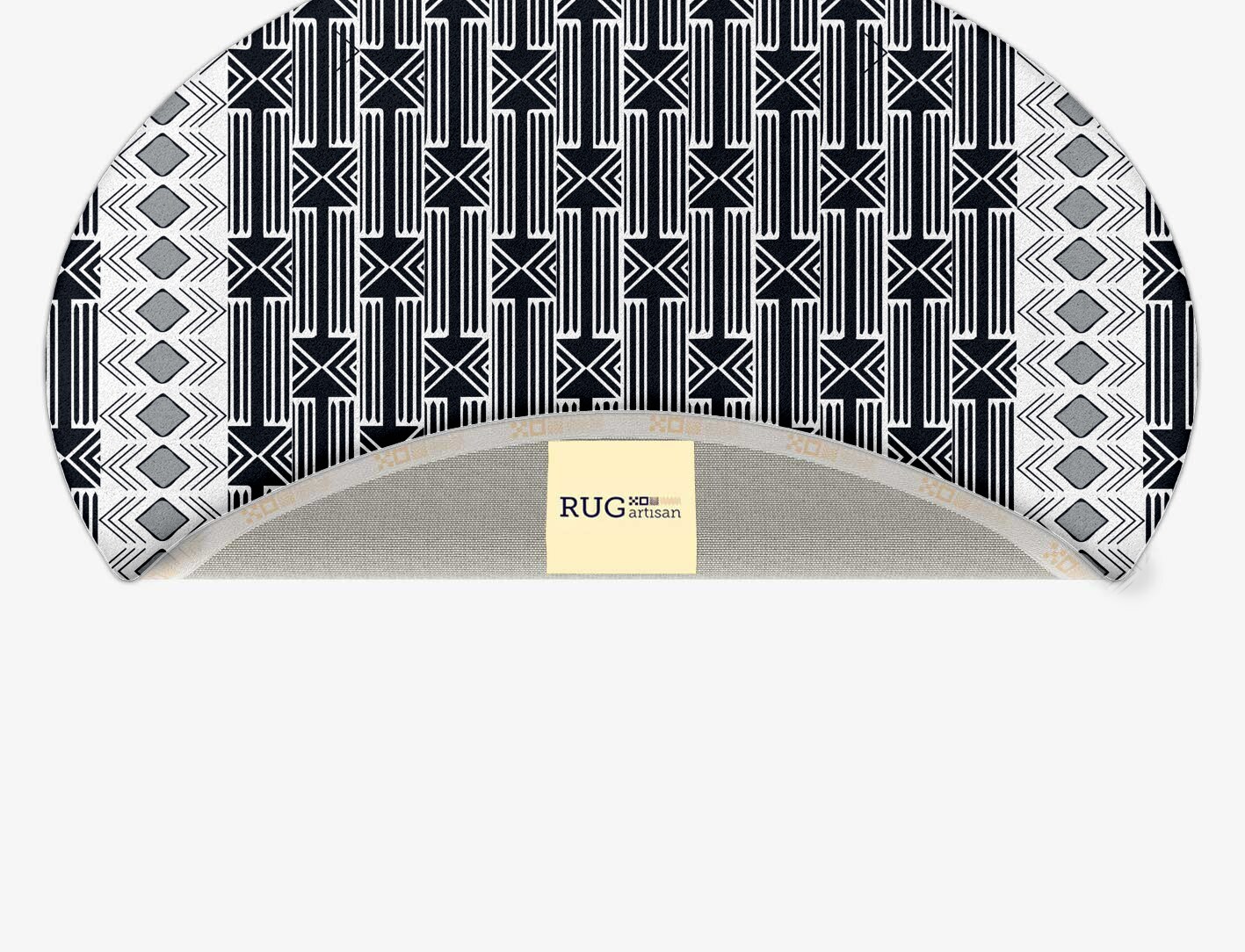 Ashen Weave Monochrome Oval Hand Tufted Pure Wool Custom Rug by Rug Artisan