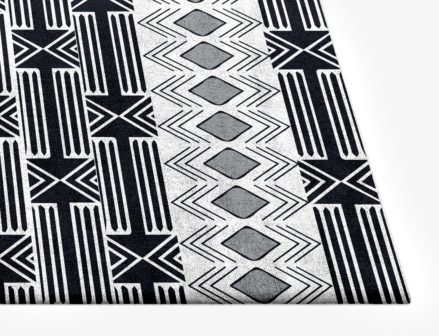 Ashen Weave Monochrome Rectangle Hand Tufted Bamboo Silk Custom Rug by Rug Artisan