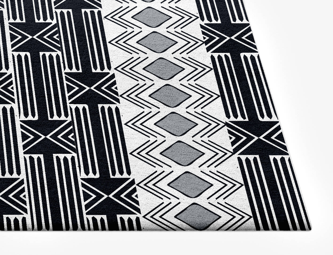 Ashen Weave Monochrome Rectangle Hand Tufted Pure Wool Custom Rug by Rug Artisan