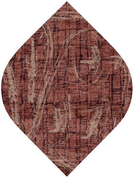 Ashley Abstract Ogee Hand Knotted Bamboo Silk Custom Rug by Rug Artisan