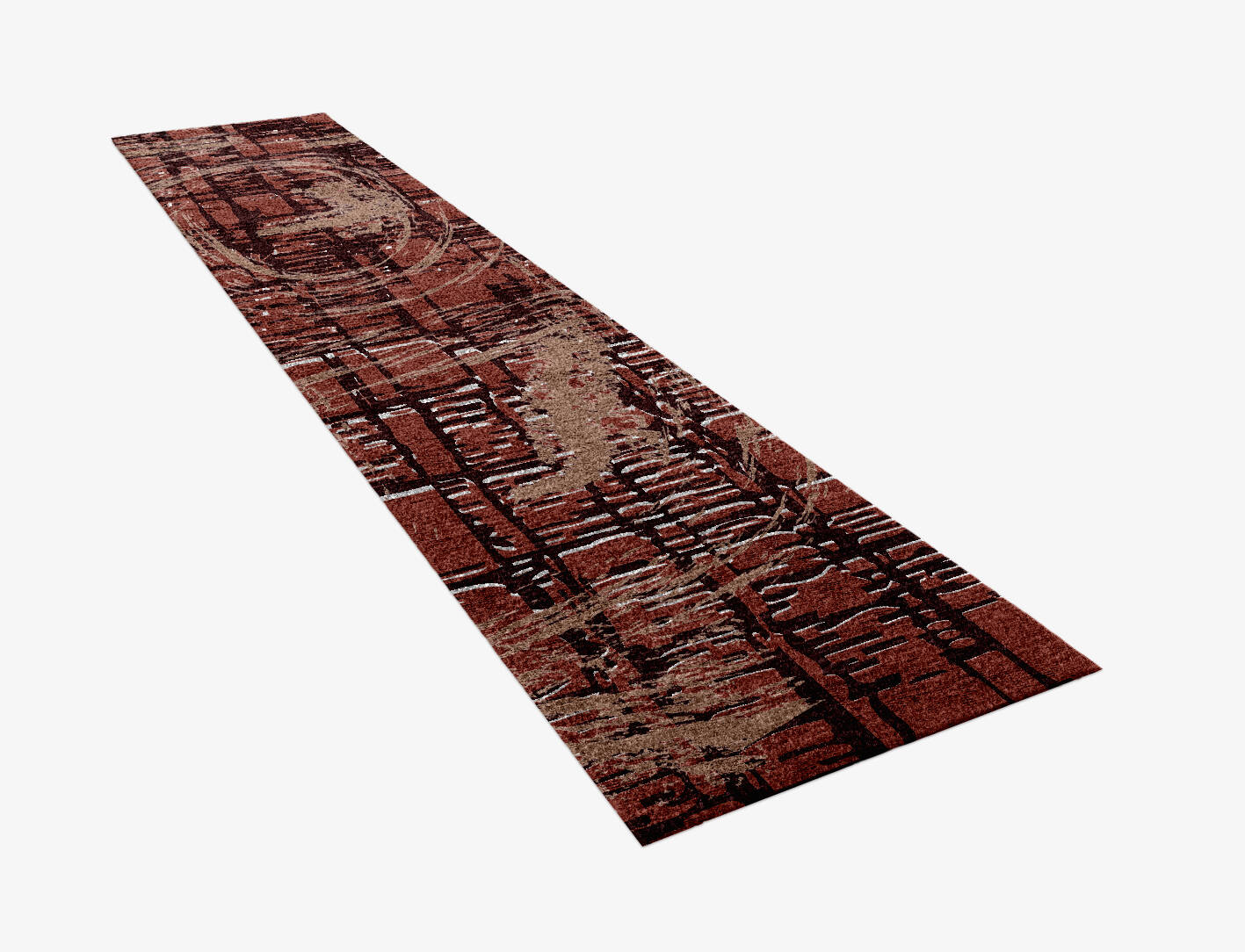 Ashley Abstract Runner Hand Knotted Bamboo Silk Custom Rug by Rug Artisan