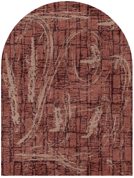 Ashley Abstract Arch Hand Tufted Bamboo Silk Custom Rug by Rug Artisan