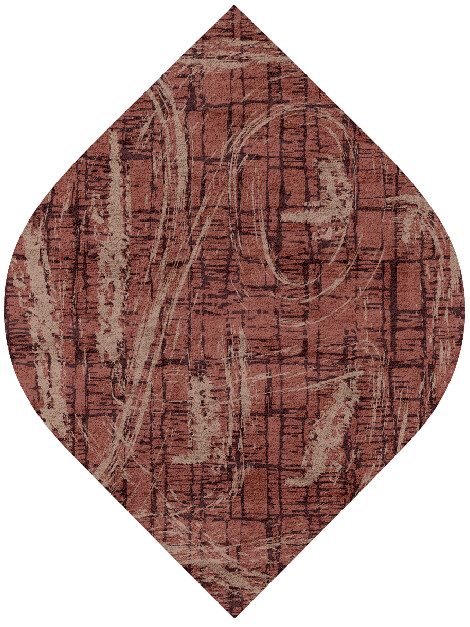 Ashley Abstract Ogee Hand Tufted Bamboo Silk Custom Rug by Rug Artisan