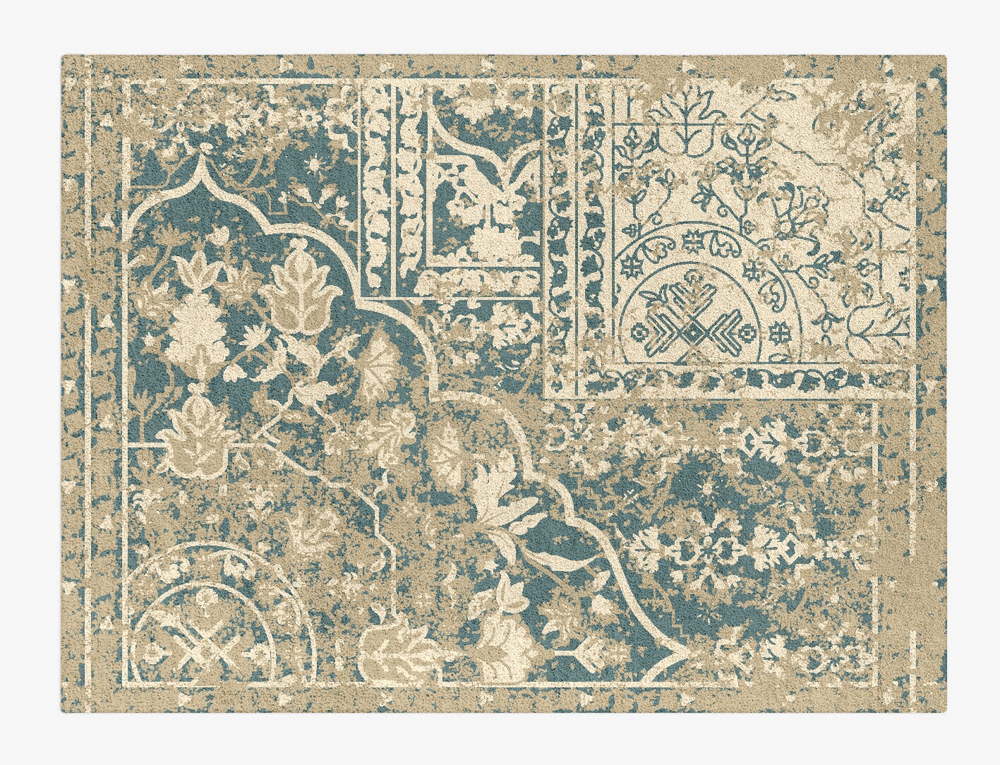 Assal Persian Bagh Rectangle Hand Tufted Pure Wool Custom Rug by Rug Artisan