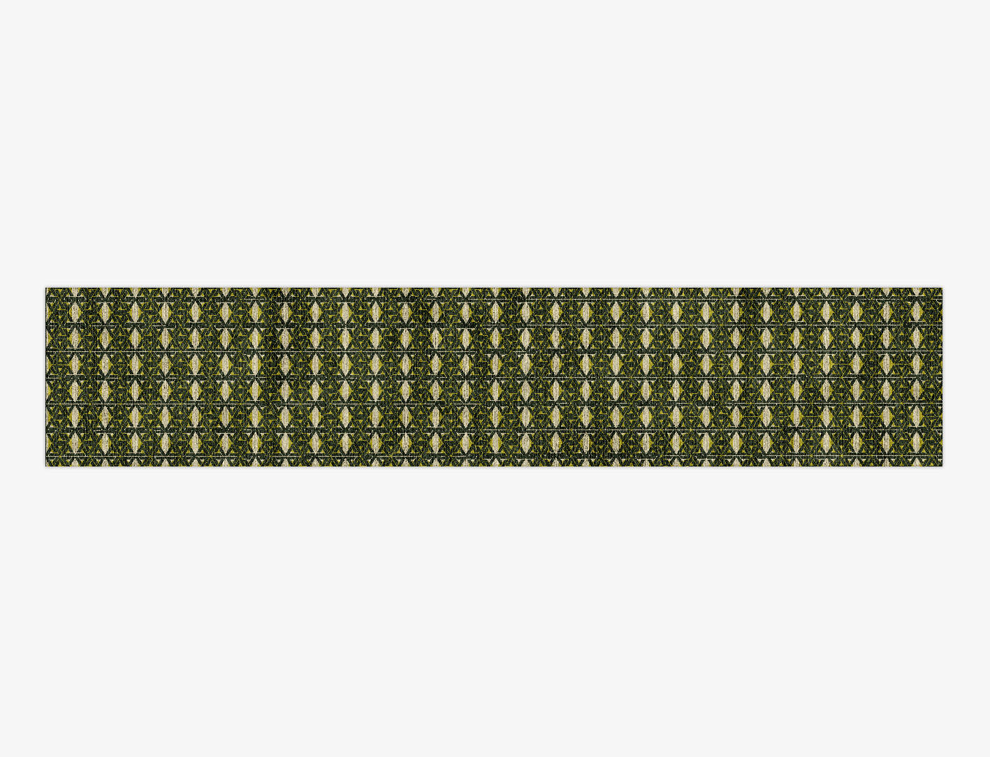 Assemblage Modern Geometrics Runner Hand Knotted Bamboo Silk Custom Rug by Rug Artisan