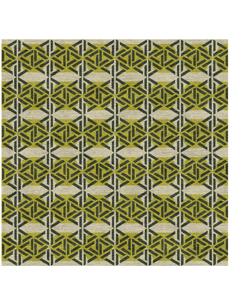 Assemblage Modern Geometrics Square Hand Knotted Tibetan Wool Custom Rug by Rug Artisan