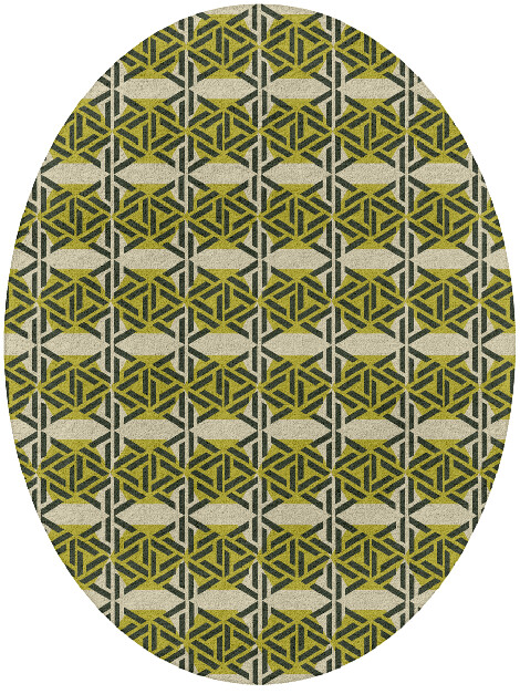 Assemblage Modern Geometrics Oval Hand Tufted Pure Wool Custom Rug by Rug Artisan
