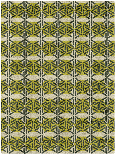 Assemblage Modern Geometrics Rectangle Hand Tufted Bamboo Silk Custom Rug by Rug Artisan