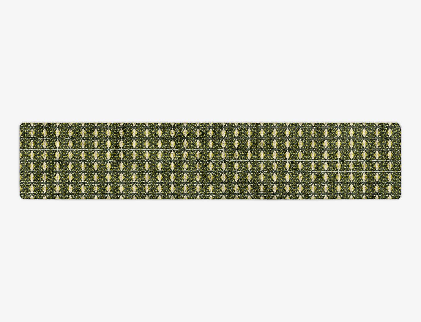 Assemblage Modern Geometrics Runner Hand Tufted Bamboo Silk Custom Rug by Rug Artisan