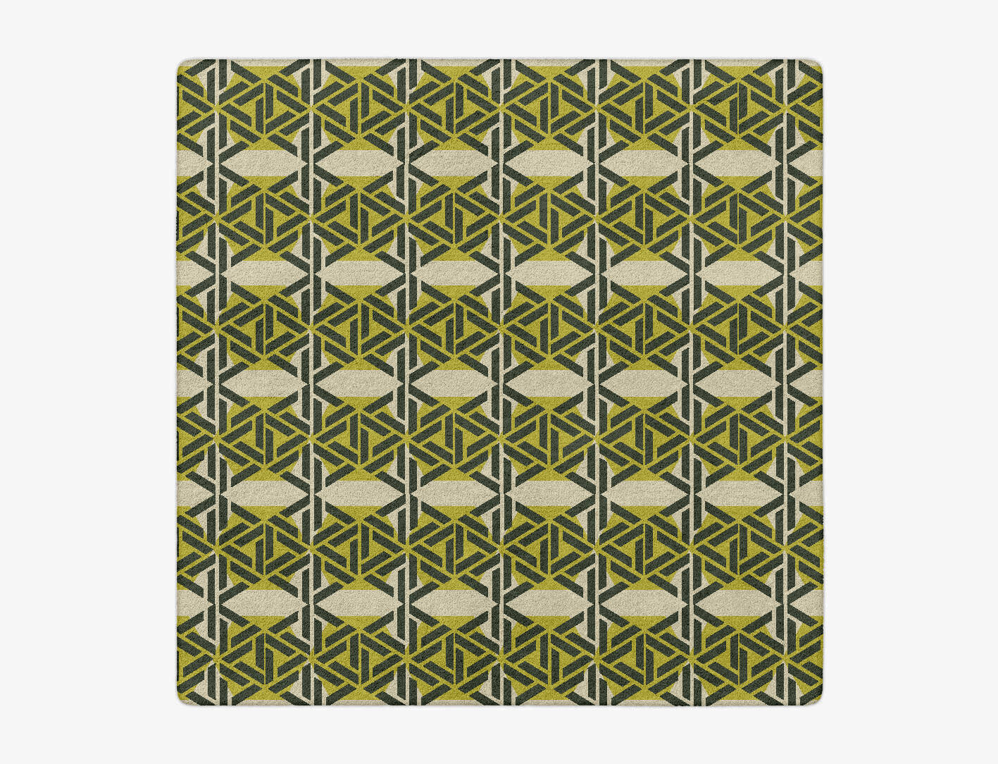 Assemblage Modern Geometrics Square Hand Tufted Pure Wool Custom Rug by Rug Artisan