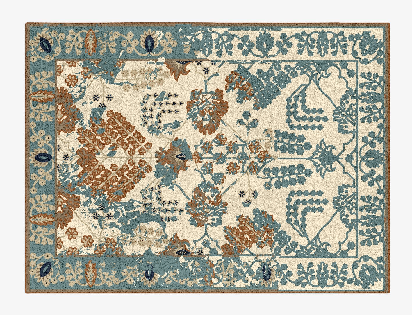 Assiya Persian Bagh Rectangle Hand Tufted Pure Wool Custom Rug by Rug Artisan