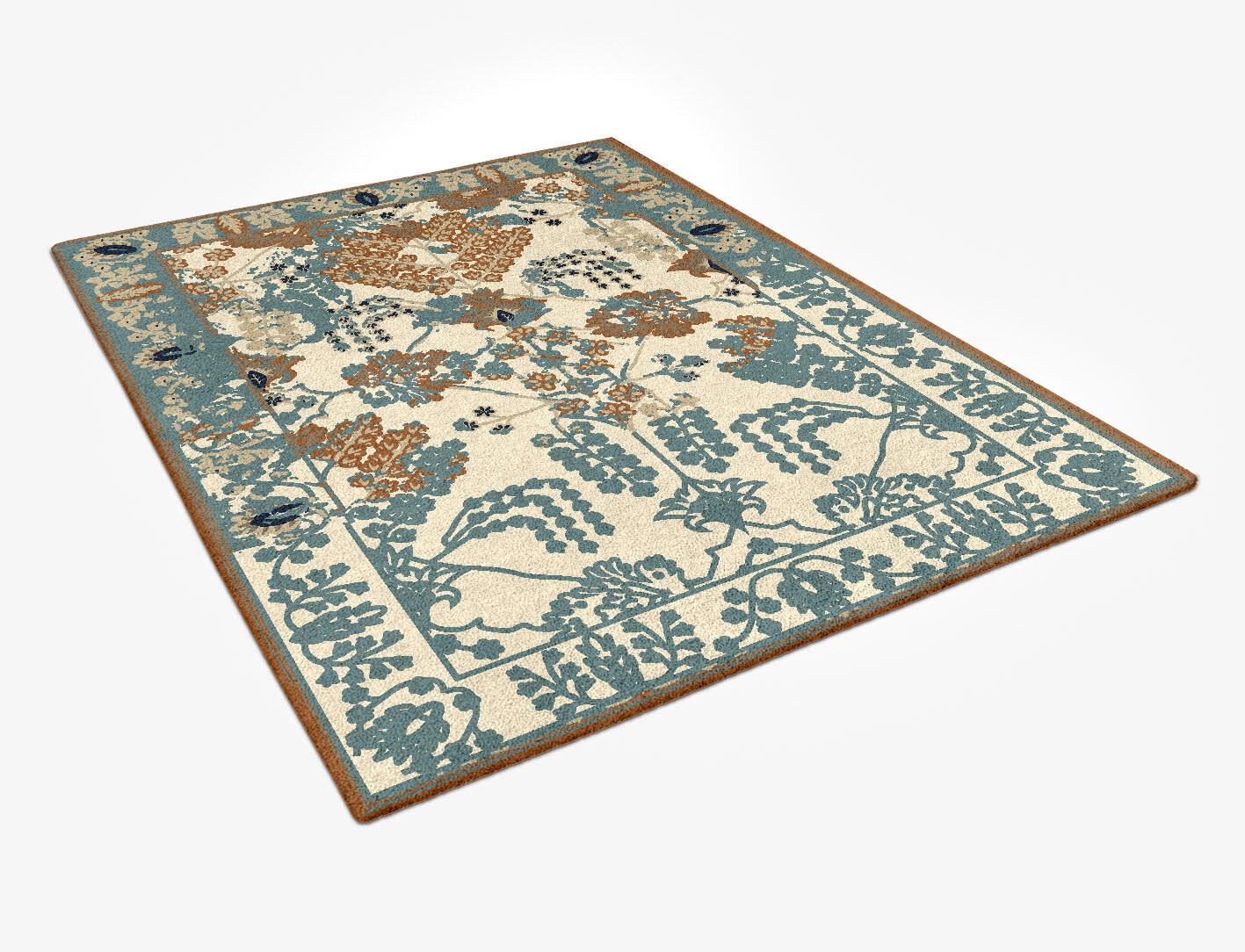 Assiya Persian Bagh Rectangle Hand Tufted Pure Wool Custom Rug by Rug Artisan